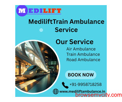 The Medilift Train Ambulance Service in Allahabad offers hygiene services