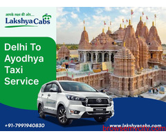 Delhi To Ayodhya Taxi Service