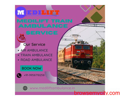 Medilift Train Ambulance in Lucknow Provides a Safe Environment for Transfer