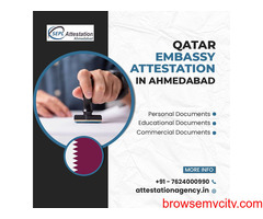 Qatar Embassy Attestation  In Ahmedabad