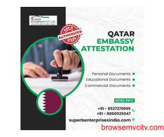 Qatar Embassy Attestation for all types of documents