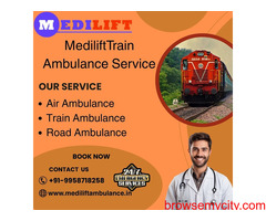 Easy medical transfer is possible with Medilift Train Ambulance in Bangalore