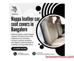 Nappa leather car seat covers in Bangalore | Best car seat cover in Bangalore