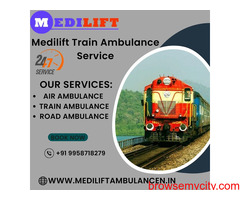 Medilift Train Ambulance in Lucknow provides the best medical transfer