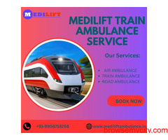 Medilift Train Ambulance comes with the best Ventilator Service in Delhi