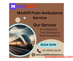 Patients Get 24/7 Care on the Medilift Train Ambulance Services in Delhi