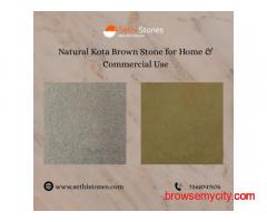 Natural Kota Brown Stone for Home & Commercial Use