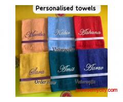 Only name personlised bath towels  for adults female