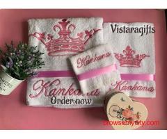 Personalized kid's towel set