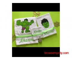Personalized kid's towel set