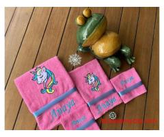 Personalized kid's towel set