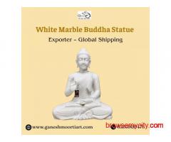 White Marble Buddha Statue Exporter – Global Shipping