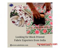 Looking for Block Printed Fabric Exporters from India?