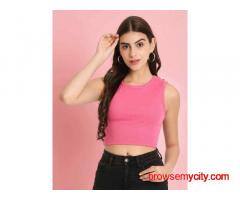 Pink Crop Top for Girls - The Perfect Summer Outfit!