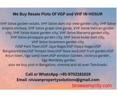 VHF Selve golden vatican city Resale plot we buy