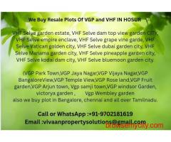 VHF Selve Swiss garden city Resale plot we buy