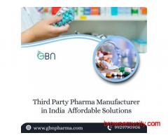Third Party Pharma Manufacturer in India – Affordable Solutions