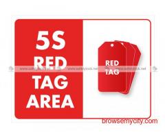 Buy 5S Products: Red Tags, Posters, and More for Workplace Organization
