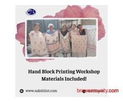 Hand Block Printing Workshop – Materials Included!