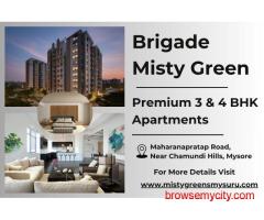 Brigade Misty Green - Exclusive 3, 4 & Duplex 4 BHK Apartments Near Chamundi Hills, Mysore