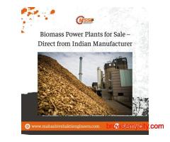 Biomass Power Plants for Sale – Direct from Indian Manufacturer