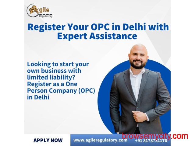 Register Your One Person Company in Delhi with Expert Help - 1/1