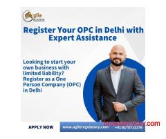 Register Your One Person Company in Delhi with Expert Help