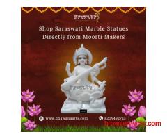 Shop Saraswati Marble Statues Directly from Moorti Makers