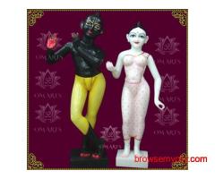 ISKCON Radha Krishna Marble Statue for Sale