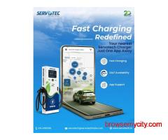 Servotech EV Charger with App – Fast Charging, Anytime, Anywhere