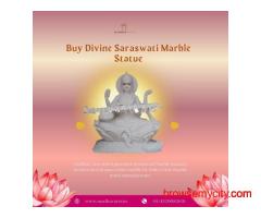 Buy Saraswati Marble Statue