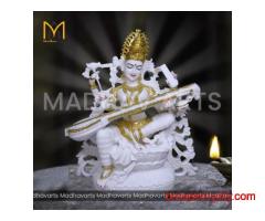 Buy Saraswati Marble Statue
