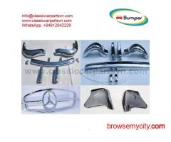 Mercedes 190SL Roadster a set bumpers + full front grille + stone guards