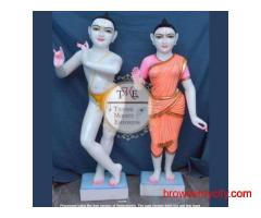 Buy ISKCON Radha Krishna Marble Idol Online