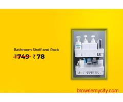 Wall Mount Bathroom Shelf and Rack @ Rs 78 Worth Rs 749