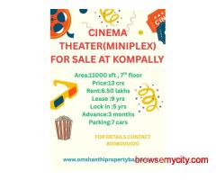 Sale of commercial property with cinema threater tenant at Kompally