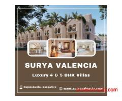 Surya Valencia - Exclusive 4 & 5 BHK Luxury Villas in North Bangalore’s Rajanukunte Enclave