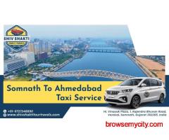 Somnath to Ahmedabad Taxi Service - Shiv Shakti Tour & Travels