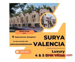 Surya Valencia - Premium 4 and 5 BHK Villas in North Bangalore