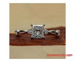1.20 Carat Princess & Round Lab-Created Diamond Ring – Stylish & Affordable