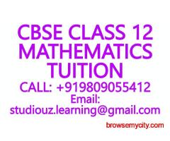 MATHEMATICS TUITION- CBSE, ICSE, ISC, NIOS, STATE BOARD- CLASSES- 8, 9, 10, 11, 12, BOARD EXAM PREP