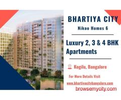 Bhartiya City Nikoo Homes 6 - Luxury 2, 2.5, 3, 3.5, and 4 BHK Homes in Kogilu, Bangalore