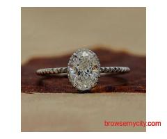 1 Ct Oval Cut Hidden Halo Lab Diamond Engagement Ring – Hidden Sparkle, Smart Price