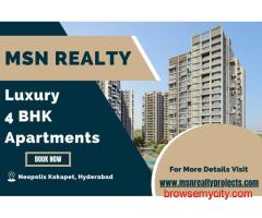 MSN Realty - Spacious 4 BHK Homes with World-Class Amenities in Neopolis, Kokapet