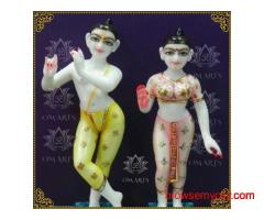 Buy Authentic ISKCON Radha Krishna Marble Murti