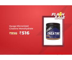 Hyuga Micronized Creatine Monohydrate (250g) @ Rs 516 Worth Rs 899