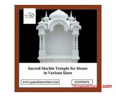 Sacred Marble Temple for Home in Various Sizes