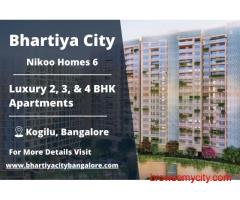 Luxury Apartments in North Bangalore - Bhartiya City Nikoo Homes 6, Kogilu