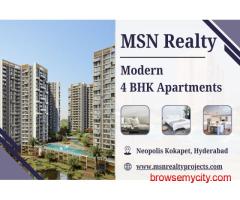 MSN Realty Neopolis Kokapet - Ultra-Luxury 4 BHK Smart Homes in Hyderabad