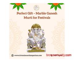 Perfect Gift – Marble Ganesh Murti for Festivals